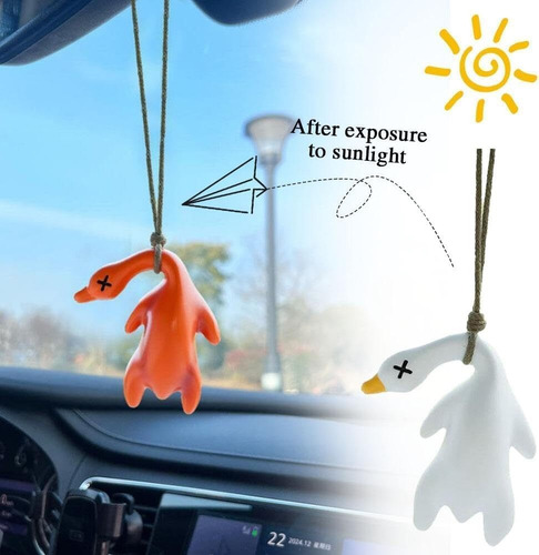 3 Unidades Funny Pato Colgant Para Coche, Magico Colgante De