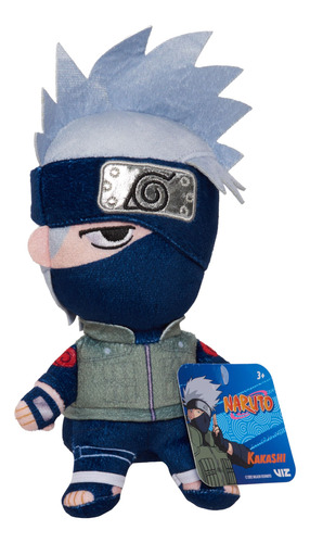 Peluche Pequeño Just Play Naruto Kakashi 17.8 Cm Multicolor Color