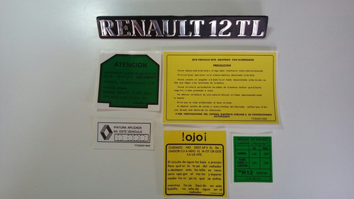 Renault 12 Calcomanias 