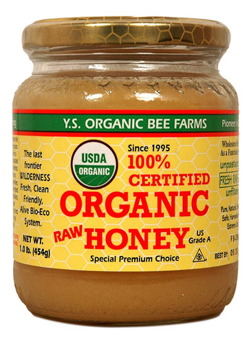 Y.s. - Miel Organica Natural, 100% Certificada Por Eco Bee F