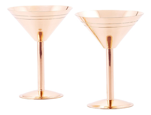 Old Dutch Juego 2 Vaso Cobre Martini