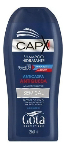  Shampoo Gota Dourada Capx Anticaspa/antiqueda Azul 250ml