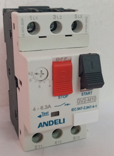 Guarda Motor, Andeli,  4-6,3a  Modelo Gv2-me10