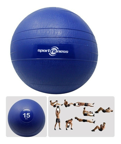 Balon Medicinal De 15kg Sportfitness Balon De Peso 71301