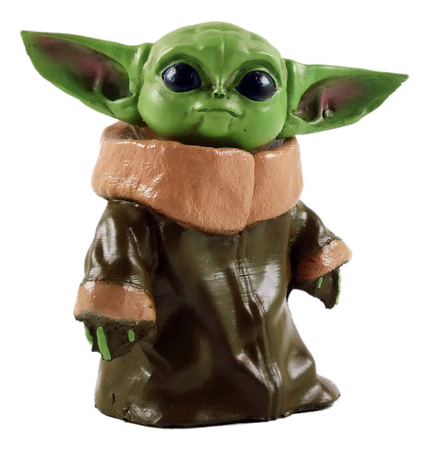 Boneco Baby Yoda Star Wars Em Resina 11cm