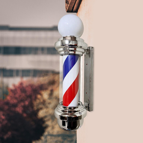 Poste De Barbero Luz Led Luz De Letrero De Salón Giratoria