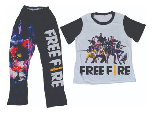 Pijamas De Freefire Juego Free Fire Niños Personajes