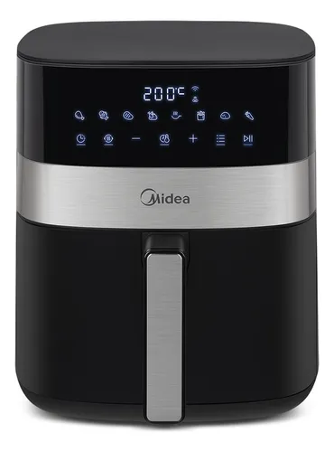Fritadeira Air Fryer 6l Smart Chef Plus Cor Preta Midea Cor Preto