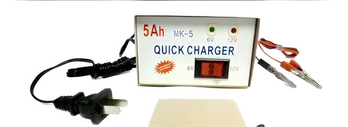Cargador Bateria Moto Cuatri, 6v 12v De 5 Amp.