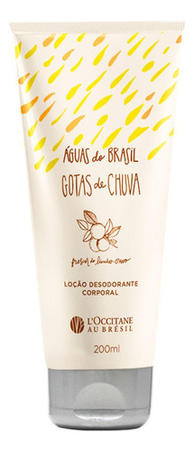  Loção Desodorante Corporal Loccitane Gotas De Chuva 200ml