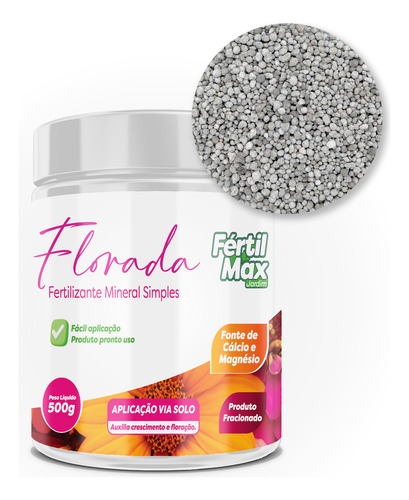 Fertilizante Para Flores Com Cálcio E Magnésio - 500g