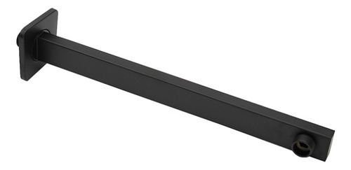 Regadera Negra Cuadrada 20cm Con Brazo Y Monomando Desviador Acabado Mate Color Negro Mate
