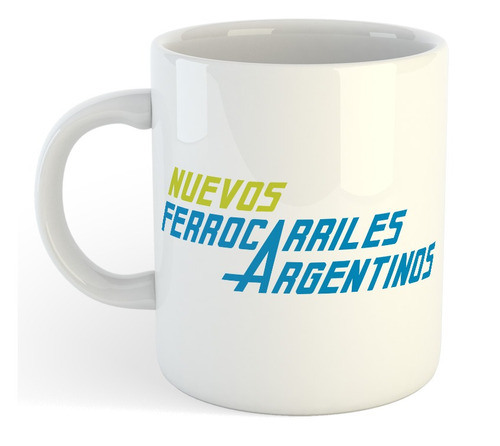 Taza De Ceramica Ferrocarriles Argentinos Logo M2
