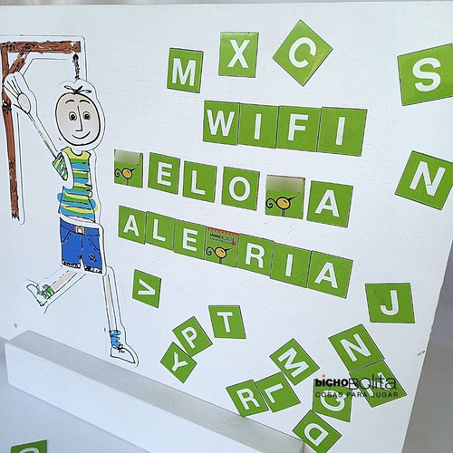Imagen 3 de 5 de Juego Del Ahorcado Para Niños Con Letras Imantadas