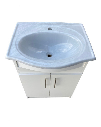 Imagen 1 de 10 de Mueble Armado Con Bacha Pileta Grande 60 Cm Modelo Curvo
