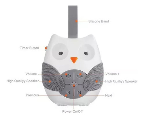 White Noise Apparatus Baby Talking Doll Toys Owl Puzzle Bell
