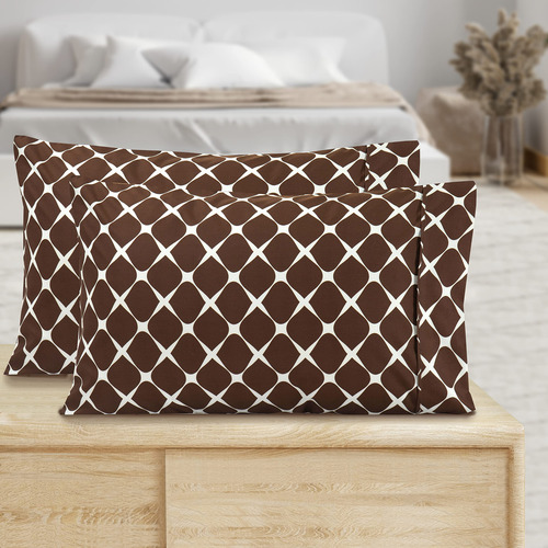 Juego De 2 Fundas De Almohada Estampadas Suaves Y Resistente