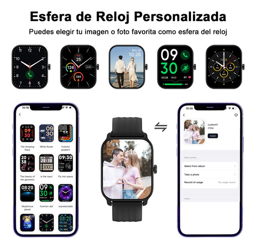 Reloj Smartwatch Inteligente Iowodo W13 Smart Watch Para Mujer Hombre Con Llamada Bluetooth Impermeable Notificación Alexa