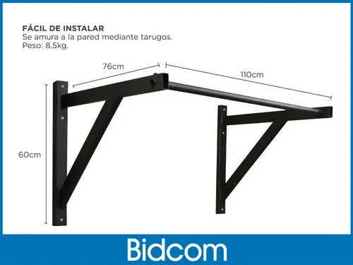 Barra dominadas 110 cm new arrivals