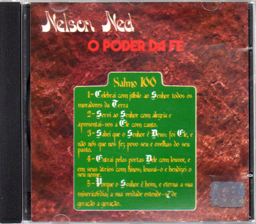 Cd Nelson Ned - O Poder Da Fé - Frete Grátis