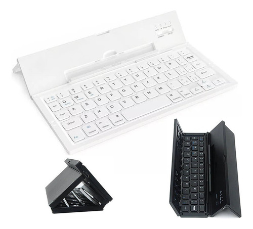 Mini Teclado Bluetooth Inalambrico Plegable Soporte Celular