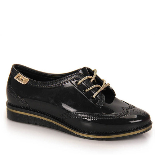 Sapato Oxford Infantil Grendene Barbie - 23 Ao 34 - Preto