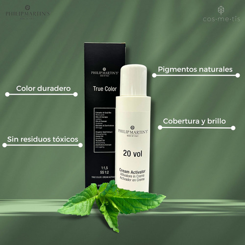 Tinte Profesional Negro No. 1.0 Philip Martins True Color