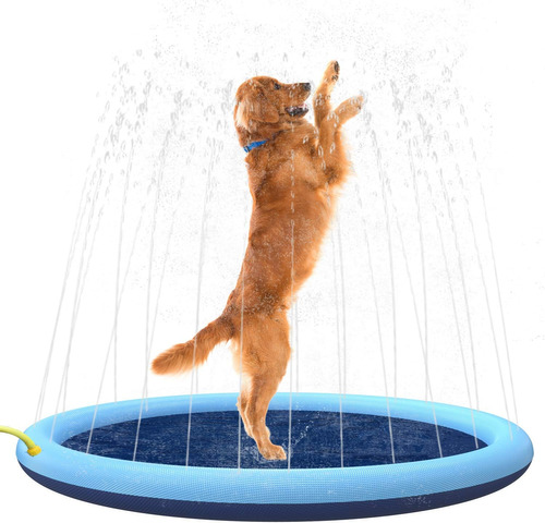 Piscina Para Perros Antideslizante Con Aspersores - 150cm