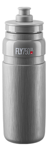 Botella de plástico Caramanhola Elite Fly Tex de 750 ml, color gris