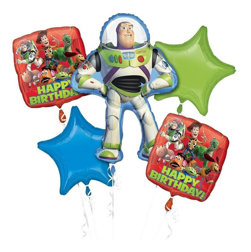 Bouquet Globos Metálicos Toy Story Artículo Fiesta - Toy0h2
