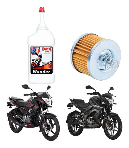 Kit Service Rouser 125 135 Ns 150 160 Filtro + Wander Sia+