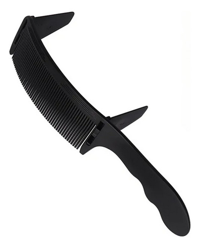 Pente Para Alinhamento Perfeito Dos Cabelos - Over Comb Cor Preto