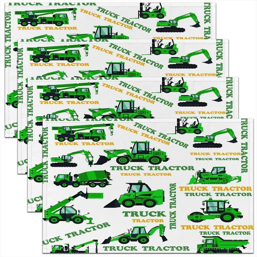 Manteles Individuales De Camión De Basura Para Mesa De Comed