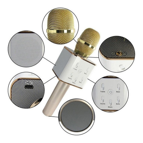 Micrófono Karaoke Bluetooth Inalámbrico + Parlante + Estuche