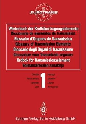 Libro Worterbuch Der Kraftubertragungselemente / Dicciona...