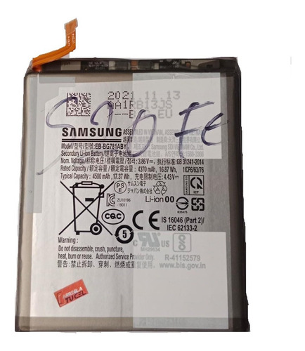 Bateria Pila Para Samsung S20 Fe A52 Original Desmontada