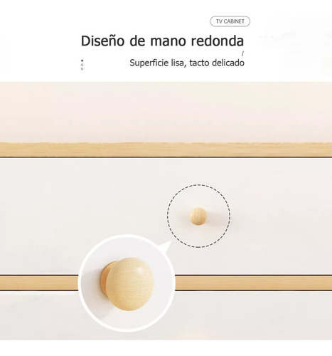 Muebles Para Tv Minimalist Armarios 55 Pulgadas Con 4 Puerta Roble Salvaje + Blanco Cálido