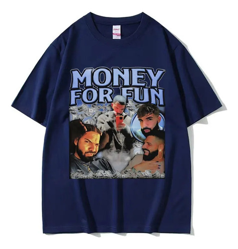 Camiseta De Manga Corta Con Estampado Gráfico Money For Fun