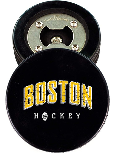 Abridor Botellas Boston Hecho Un Disco Hockey Real Iman Capt