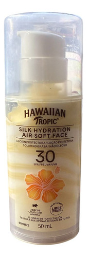 Hawaiian Tropic Protector Solar Facial Silk Air Soft Fps 30