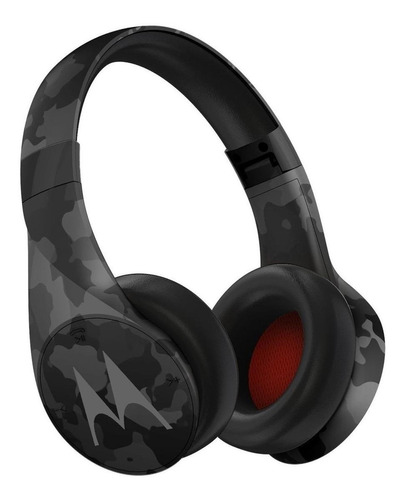 Fone de ouvido over-ear gamer sem fio Motorola Pulse Escape+ SH013 black camo