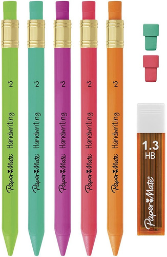 Juego De Lapices Mecanicos Paper Mate Handwriting 1.3mm 5p