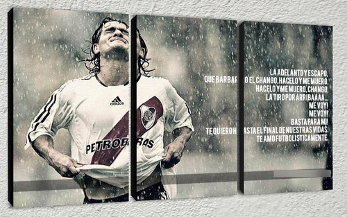 Cuadros Modernos Ariel Ortega River Plate Monumental 90x57 C