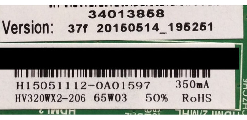 Main 34013858 / H15051081 Tp.ms3393.pb851modelos Wd32hb1120 (Usado)