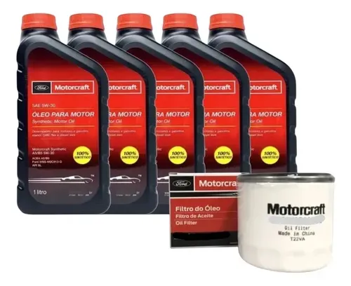 5 Litros Óleo E Filtro De Óleo Motorcraft 5w30 Ford
