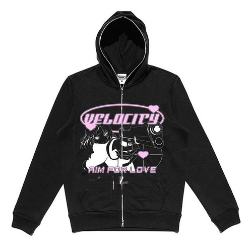 Girl's Shotgun Print Hoodie