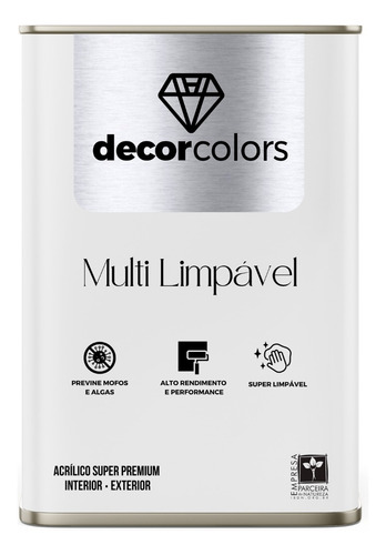 Multi Limpável 21,5 Kg - Decor Colors Cor Algodão natural