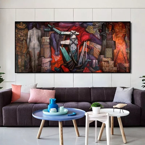 Cuadro Decorativo -abstracto- Canvas 130x60 Cm