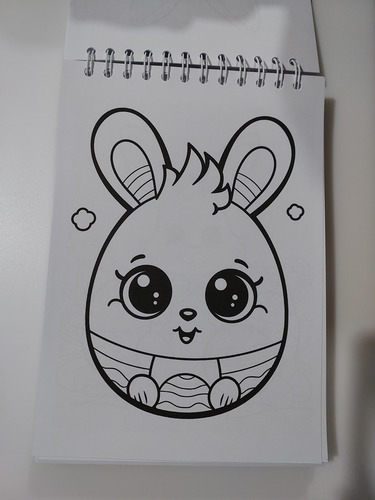 Libro Para Colorear Conejito De Pascua Y Huevitos De Pascua