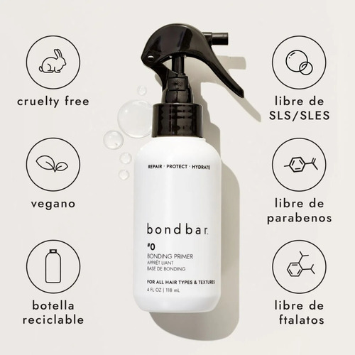 Bondbar No 0 Bonding Primer Reparador De Cabello 236 Ml